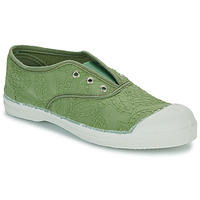 Shoes Girl Low top trainers Bensimon TENNIS ELLY BRODERIE ANGLAISE Green