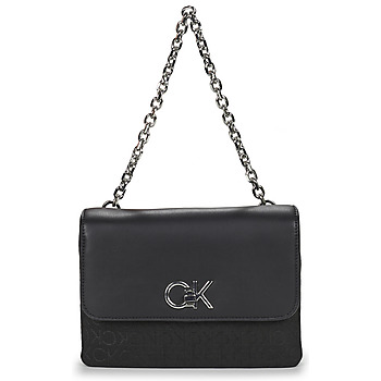 Bags Women Shoulder bags Calvin Klein Jeans RE-LOCK DOUBLE GUSETTBAG_JCQ Black