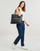 Clothing Women Tops / Sleeveless T-shirts Calvin Klein Jeans WOVEN LABEL RIB TANK TOP White