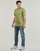 Clothing Men short-sleeved t-shirts Calvin Klein Jeans LOGO REPEAT TEE Kaki