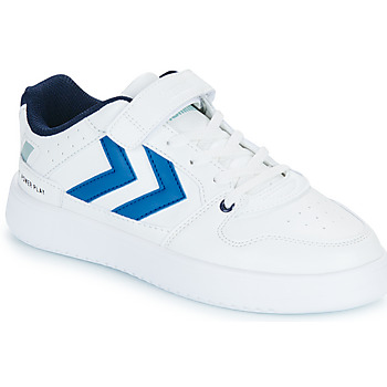 Shoes Children Low top trainers hummel ST. POWER PLAY JR White / Blue