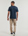 Clothing Men short-sleeved t-shirts Timberland Linear Logo Short Sleeve Tee Marine