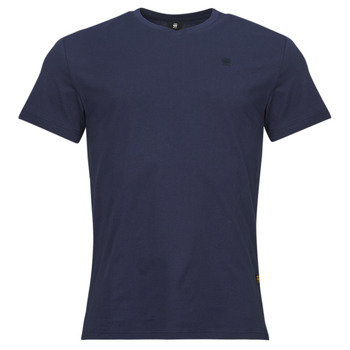 Clothing Men short-sleeved t-shirts G-Star Raw base-s v t s\s Blue