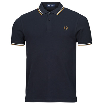 Fred Perry TWIN TIPPED FRED PERRY SHIRT Marine / Beige / White