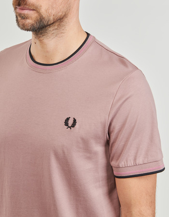 Fred Perry TWIN TIPPED T-SHIRT Pink / Black