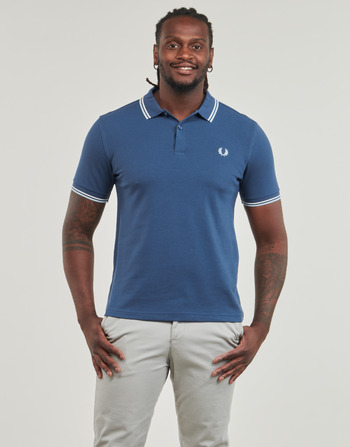 Fred Perry TWIN TIPPED FRED PERRY SHIRT Blue / White