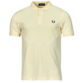 Clothing Men short-sleeved polo shirts Fred Perry PLAIN FRED PERRY SHIRT Yellow / Marine