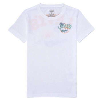 Clothing Boy short-sleeved t-shirts Levi's SCENIC SUMMER TEE Multicolour / White