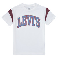 Clothing Boy short-sleeved t-shirts Levi's LEVI'S PREP SPORT TEE White / Blue / Red