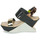Shoes Women Sandals United nude DELTA WEDGE SANDAL Black / Multicolour