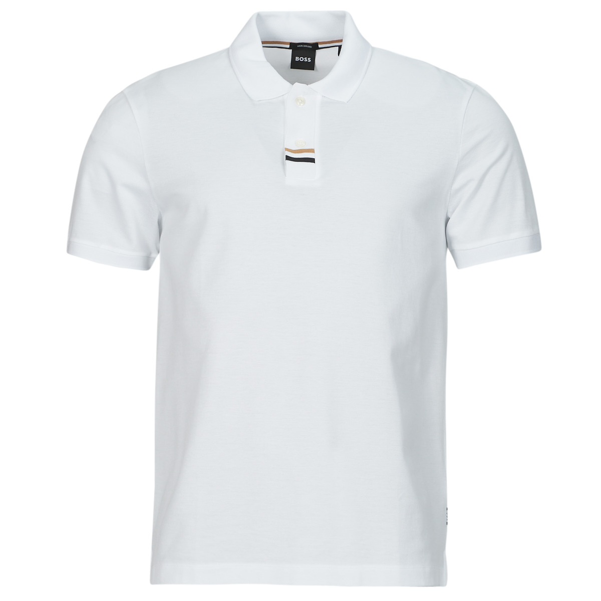 Clothing Men short-sleeved polo shirts BOSS Parlay 424 White