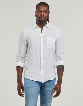 Clothing Men long-sleeved shirts BOSS Relegant_6 White