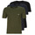 Clothing Men short-sleeved t-shirts BOSS TShirtRN 3P Classic Marine / Kaki / Black