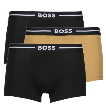 Underwear Men Boxer shorts BOSS Trunk 3P Bold Black / Camel