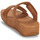 Shoes Women Sandals FitFlop Lulu Adjustable Leather Slides Brown / Camel