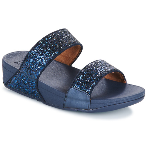 Shoes Women Sandals FitFlop Lulu Glitter Slides Blue