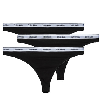 Calvin Klein Jeans Carousel Thong X 3 Knickers/Panties and Other Botto  Women Black - XS - G-Strings/Thongs Underwear