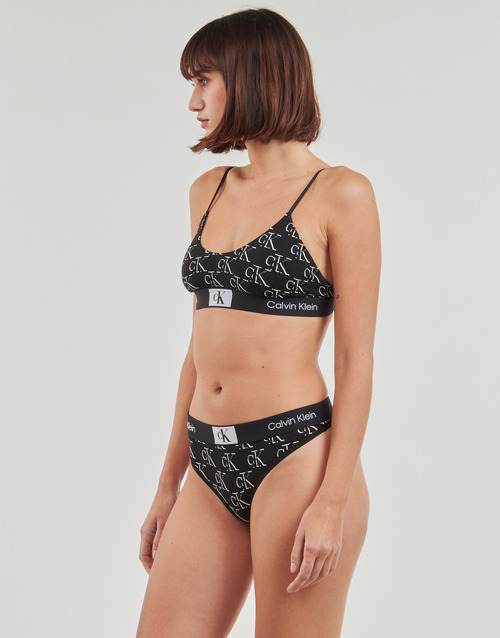Calvin Klein Jeans UNLINED BRALETTE Black - Fast delivery  Spartoo Europe  ! - Underwear Sports bras Women 36,00 €