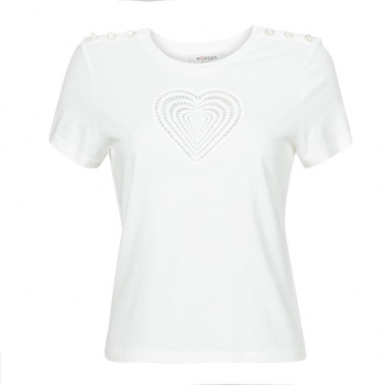 Clothing Women short-sleeved t-shirts Morgan DISTRI White