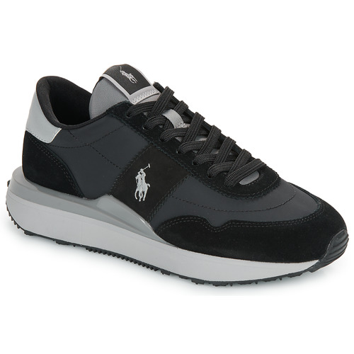 Shoes Low top trainers Polo Ralph Lauren TRAIN 89 PP Black / Grey
