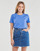 Clothing Women short-sleeved t-shirts Tommy Hilfiger 1985 REG MINI CORP LOGOC-NK SS Blue