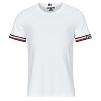 Clothing Men short-sleeved t-shirts Tommy Hilfiger MONOTYPE BOLD GSTIPPING TEE White