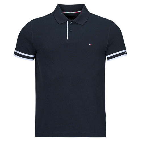 Clothing Men short-sleeved polo shirts Tommy Hilfiger MONOTYPE CUFF SLIM FIT POLO Marine