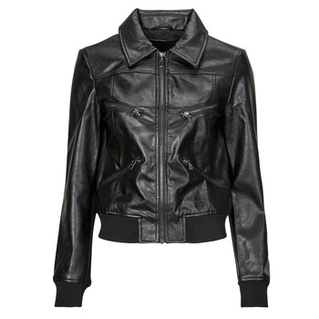 Clothing Women Leather jackets / Imitation leather Desigual CHAQ_KENT Black