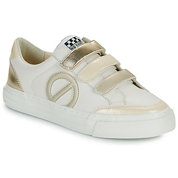 Shoes Women Low top trainers No Name STRIKE STRAPS W White / Gold