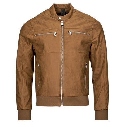 Clothing Men Leather jackets / Imitation leather Kaporal MIRAK Brown