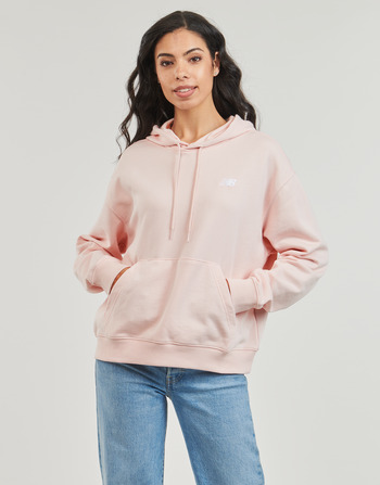 Clothing Women sweaters New Balance FRENCH TERRY SMALL LOGO HOODIE Pink