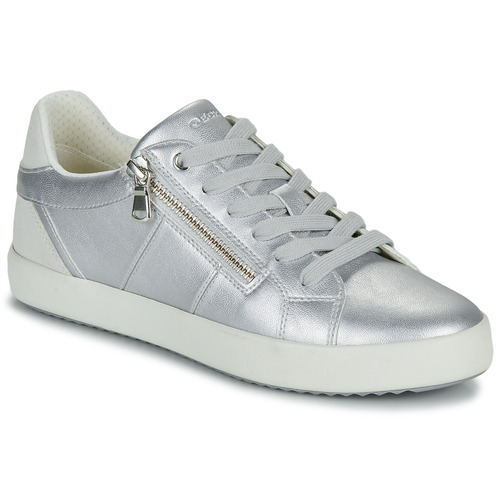 Shoes Women Low top trainers Geox BLOMIEE Silver