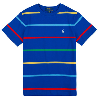 Clothing Boy short-sleeved t-shirts Polo Ralph Lauren SSCNM2-KNIT SHIRTS-T-SHIRT Blue