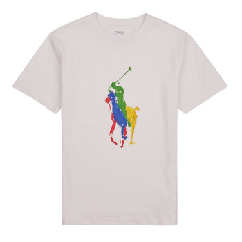 Clothing Children short-sleeved t-shirts Polo Ralph Lauren SS CN-KNIT SHIRTS-T-SHIRT White