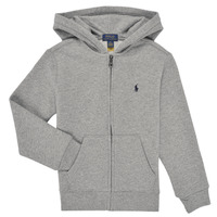 Clothing Children sweaters Polo Ralph Lauren FZ HOOD-TOPS-KNIT Grey / Mottled