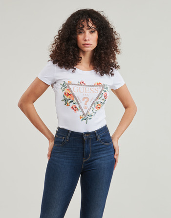 Guess TRIANGLE FLOWERS White