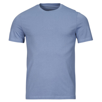 Clothing Men short-sleeved t-shirts Guess AIDY CN SS Blue