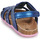 Shoes Girl Sandals Geox B SANDAL CHALKI GIRL Blue / Pink