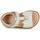 Shoes Girl Sandals Geox B VERRED White / Gold