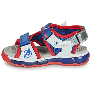 Geox J SANDAL ANDROID BOY Blue / Red / White