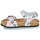 Shoes Girl Sandals Geox J ADRIEL GIRL White / Black / Pink