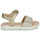 Shoes Girl Sandals Geox J SANDAL HAITI GIRL Beige / Gold
