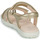 Shoes Girl Sandals Geox J SANDAL HAITI GIRL Gold / Beige