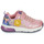 Shoes Girl Low top trainers Geox J SPACECLUB GIRL Pink / Violet