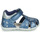 Shoes Girl Sandals Geox B ELTHAN GIRL Blue / Silver