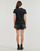 Clothing Women short-sleeved t-shirts Karl Lagerfeld rhinestone logo t-shirt Black