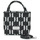 Bags Women Handbags Karl Lagerfeld K/MONOGRAM KNIT SM TOTE Black / White