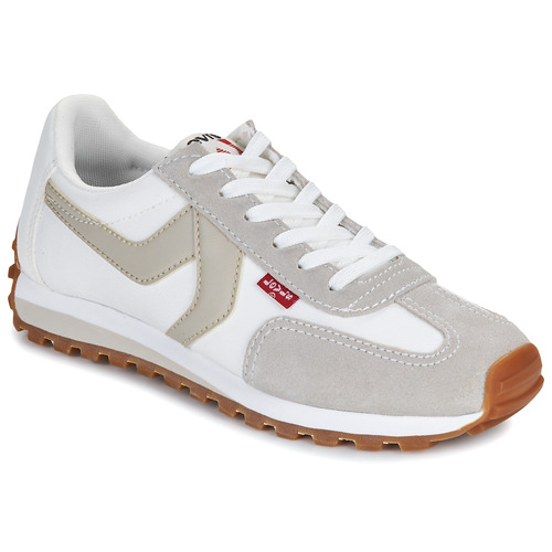 Shoes Women Low top trainers Levi's STRYDER RED TAB S White / Beige / Grey