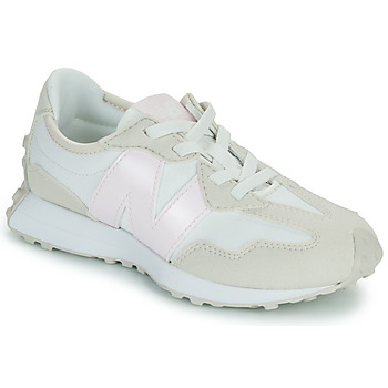 Shoes Girl Low top trainers New Balance 327 Beige / White