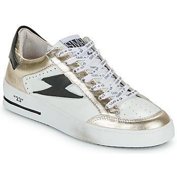 Shoes Women Low top trainers Semerdjian NOUBAR White / Gold / Black